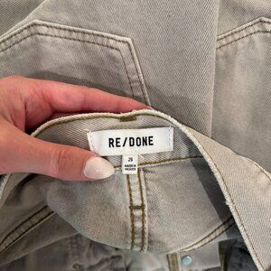 RE/DONE high rise, wide leg jeans